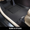 3D Kagu Floor Mat Compatible with  BYD Atto 3 2023 | Complete Set | Custom Fit | BLACK